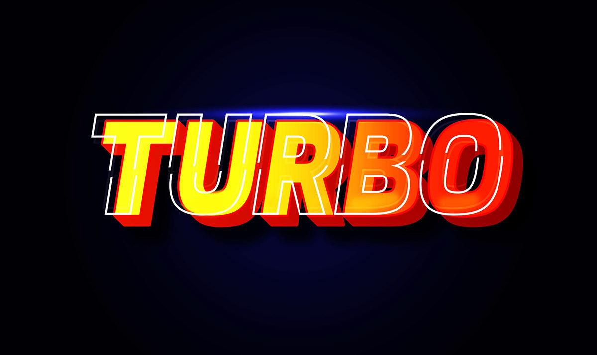 3D typography typography   turbo typography design 3D text graphic design  visual identity graphic designing Illustrator vector