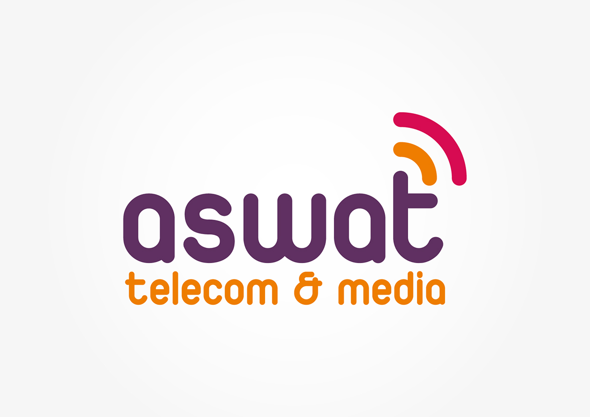 brand logo aswat alabady corporate identiry Qatar doha egypt cairo Telecom
