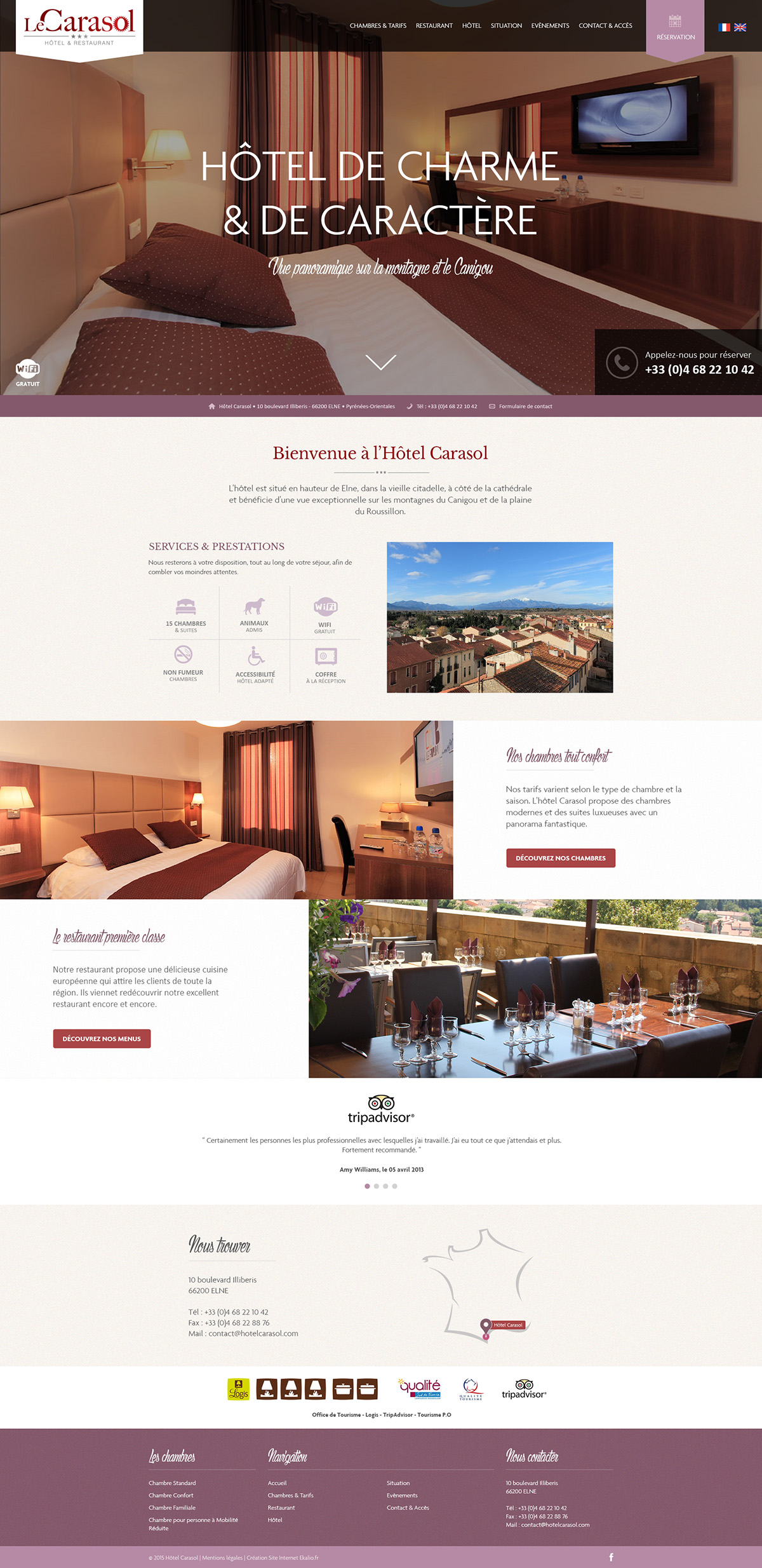 hotel hostel Website Webdesign