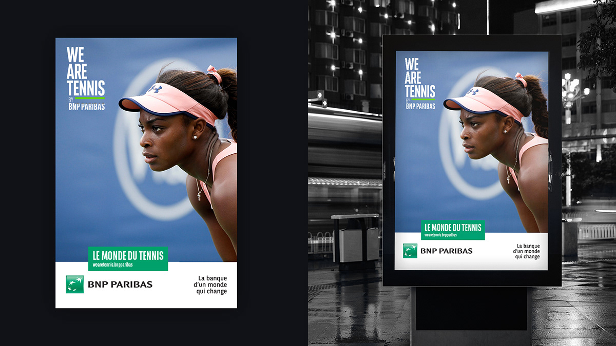 We Are Tennis bnp paribas tennis brand identity lift