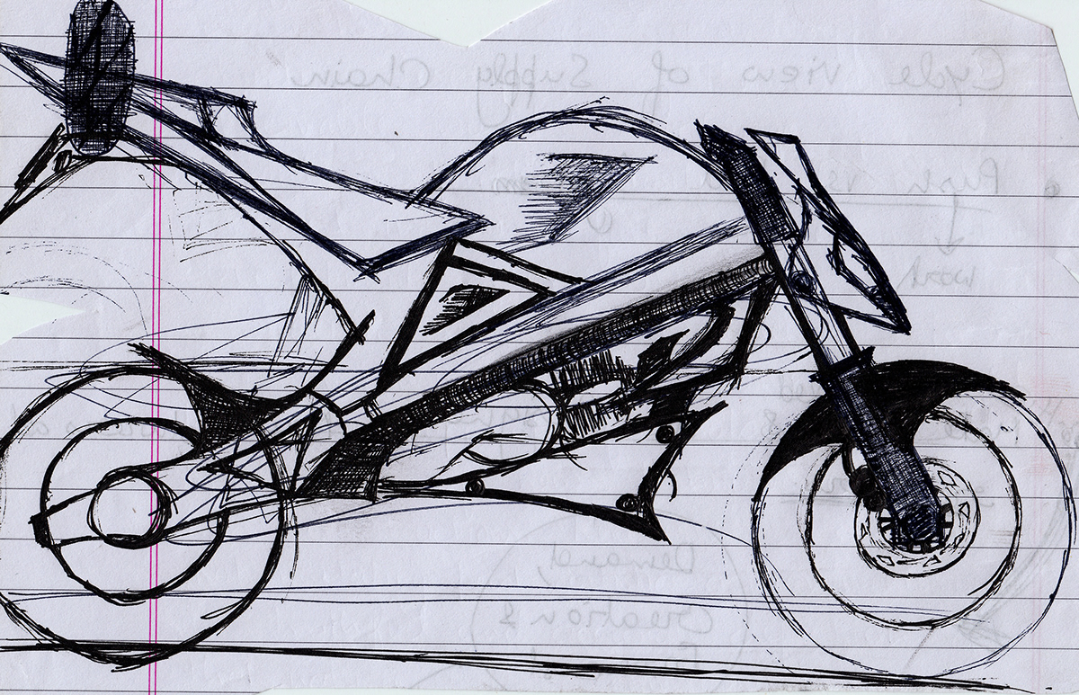 motorcycle bikes doodles sketches pen sketches