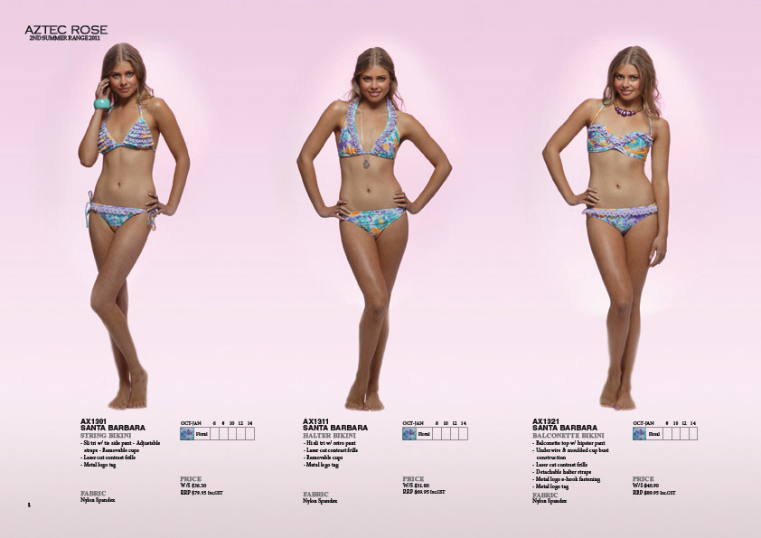 desing catalog bikini summer diagramming indesing photoshop