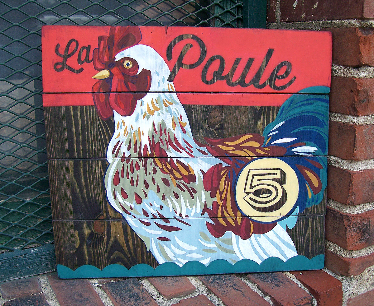 chicken rustic farm sign product vintage country Rooster type
