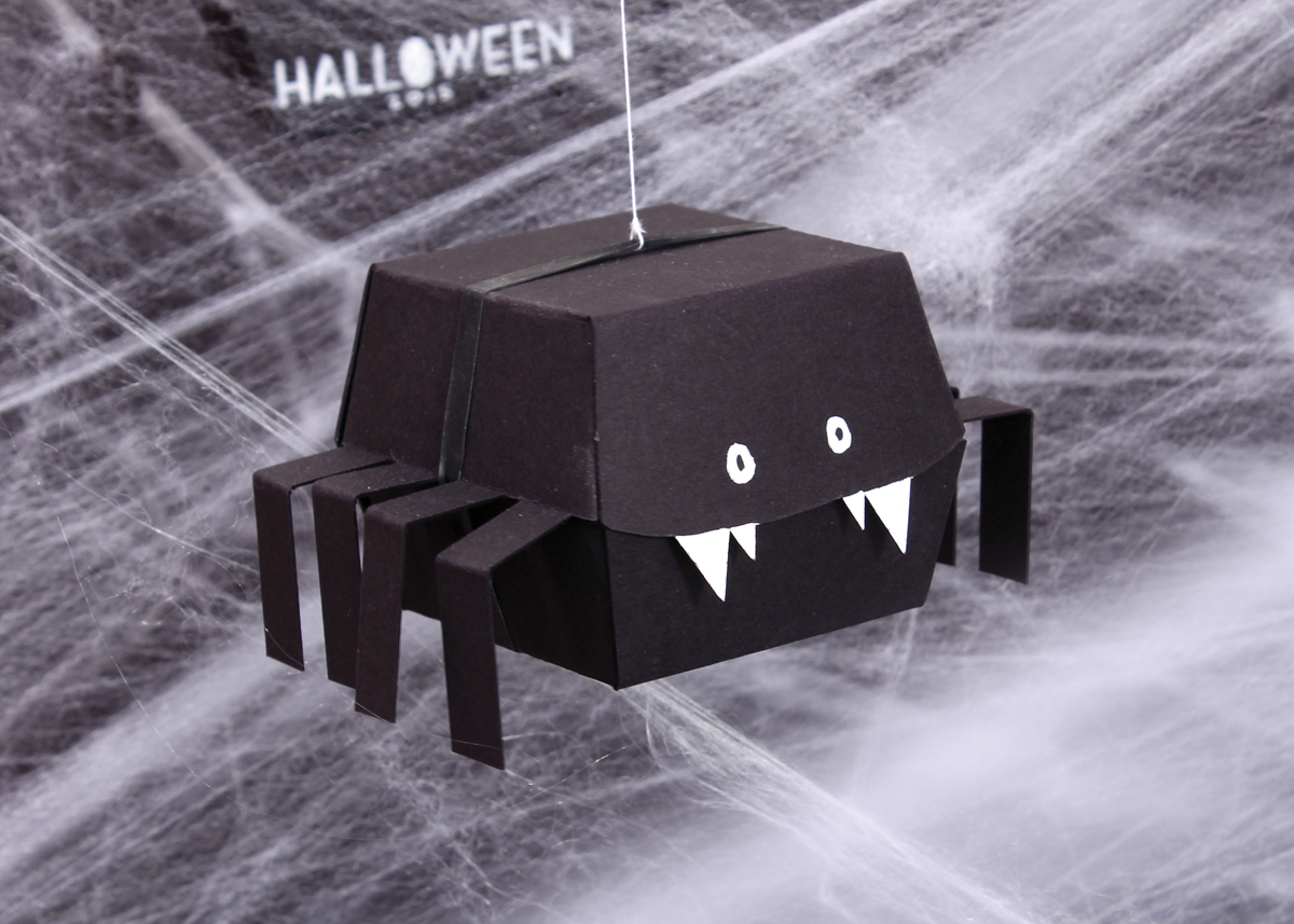 Halloween spider box trick or treat Web spooky lumo black White durban south africa