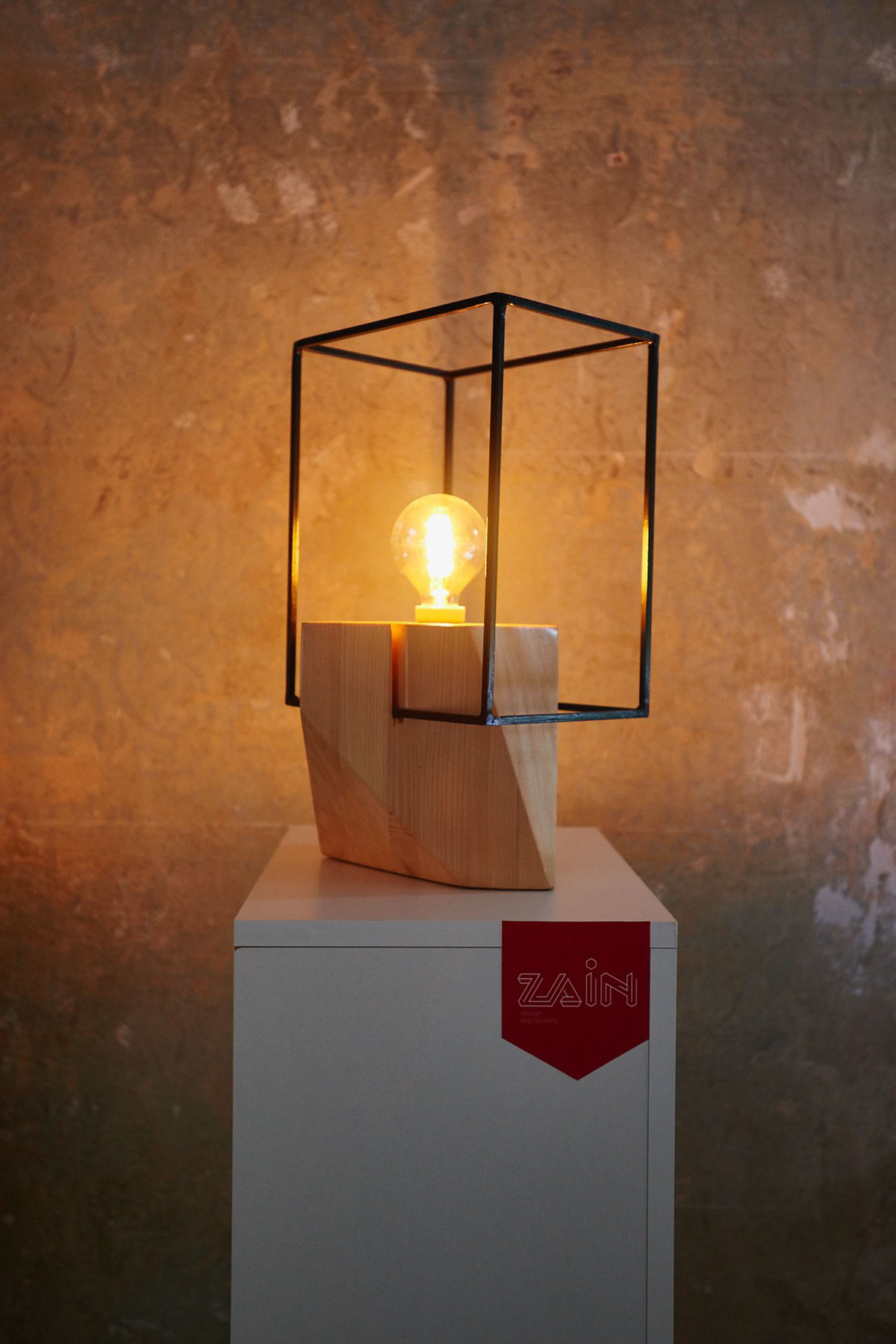 wood steel Lamp Scandinavian industrial object design design days cluj ZAIN- design expresions