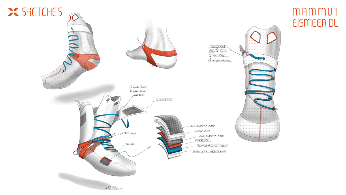 mammut David Lama footwear design footweat shoes shoe design
