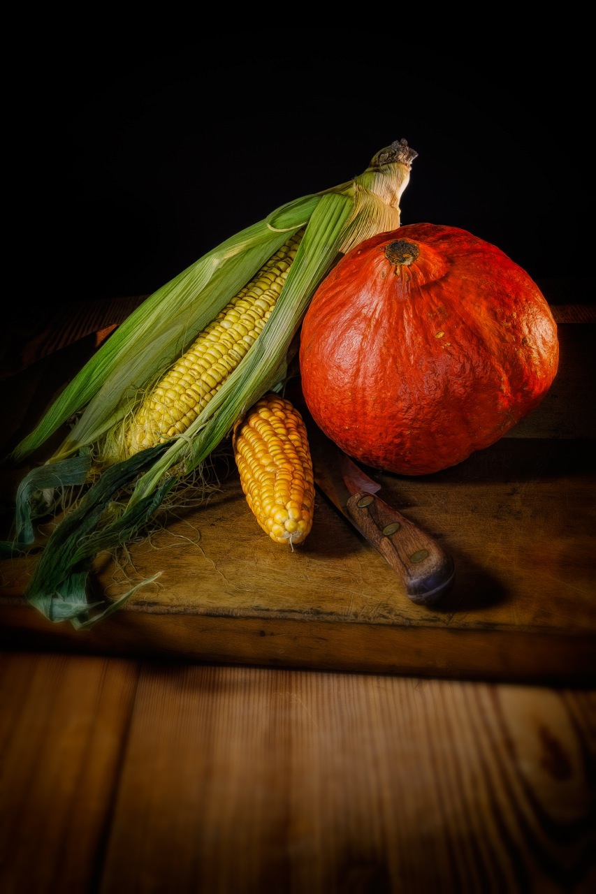 pumpkin radish endive corn artichoke spices