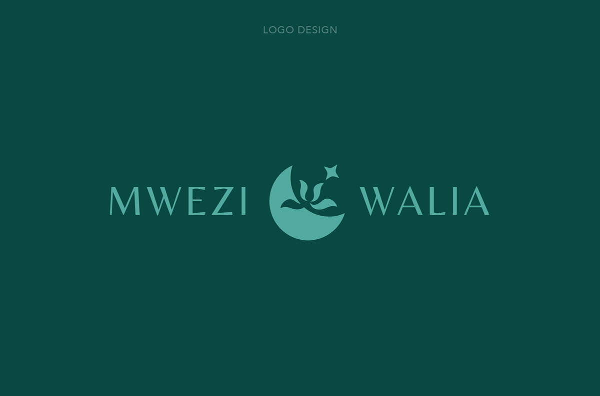 branding  Comoros gold jewelry logo moon ring visual identity Webdesign