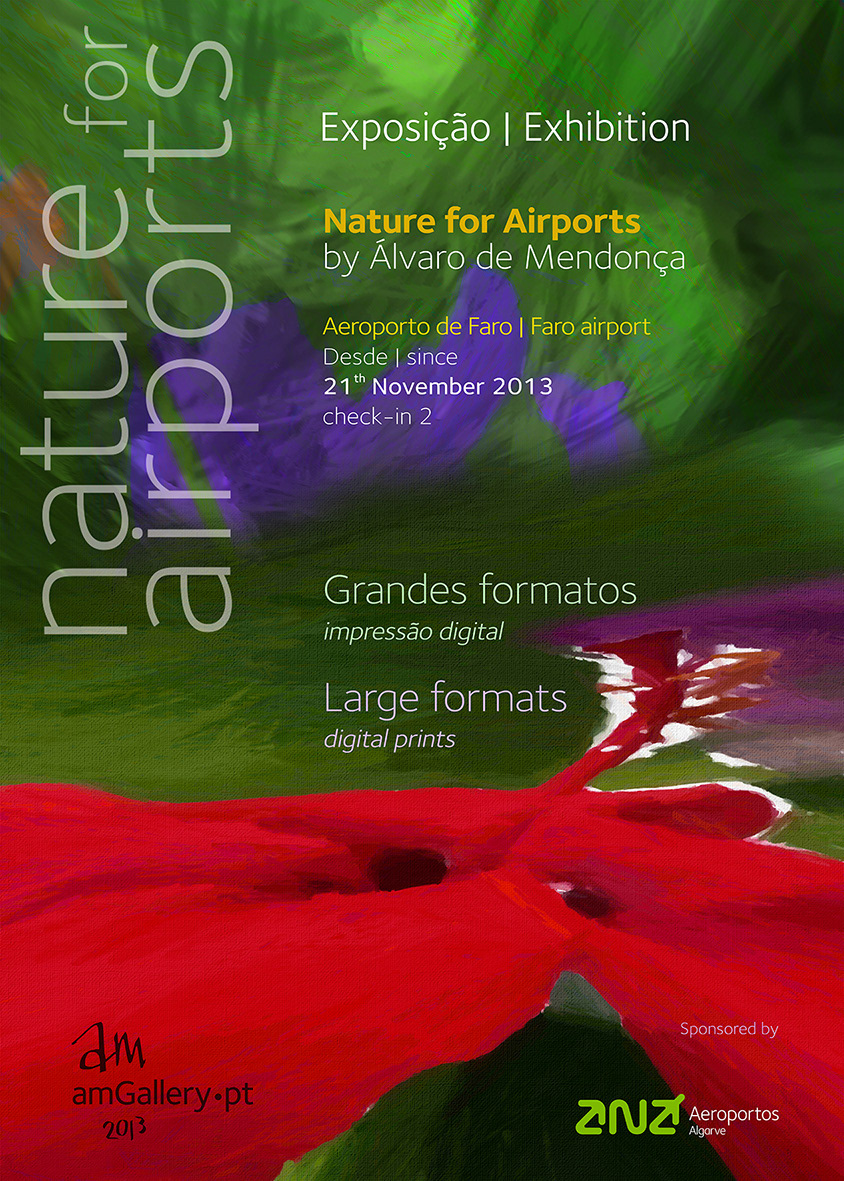 Nature airport large format Exhibition  digital digital treatment