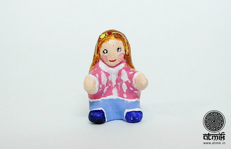 clay miniatures colorful characters Fun clean art contemprary