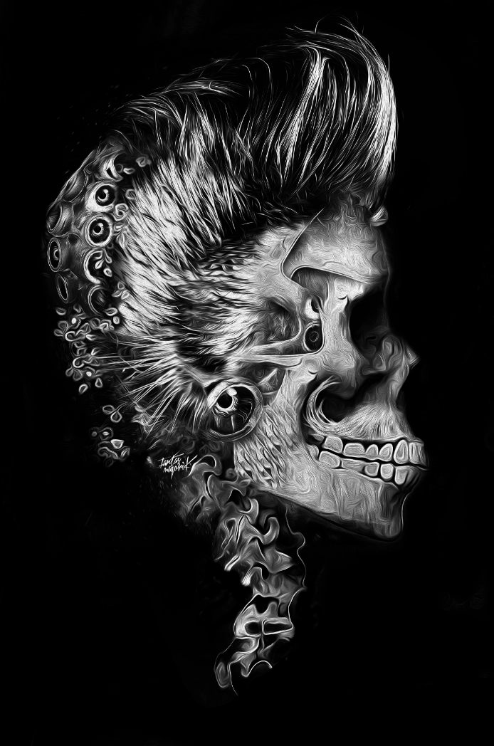fantasmagorik nicolas obery street anatomy face off skull Day fantastic dark Show black curioos  anatomy science