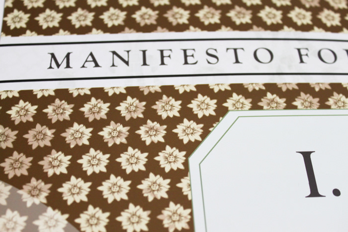 manifesto poster beliefs