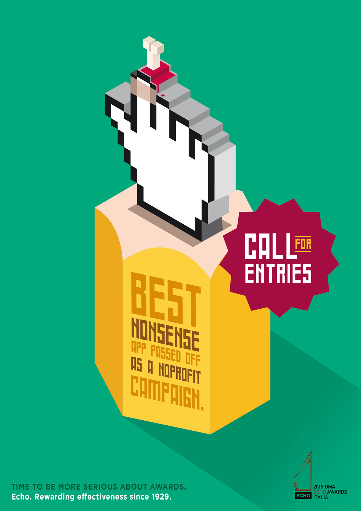 Awards pixel Isometric graphicdesign flat pastel ArtDirection DMA echo Call for entries
