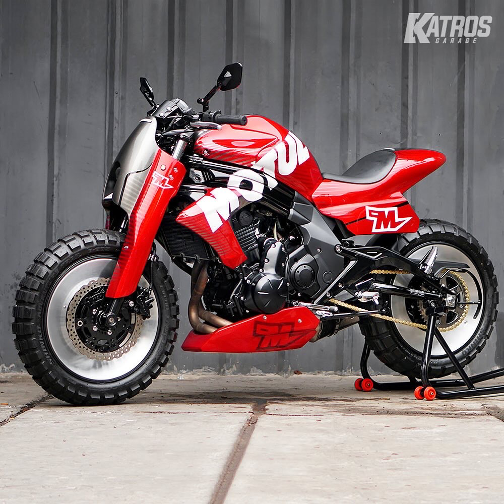 Kawasaki stance custombike motorcycle er6n