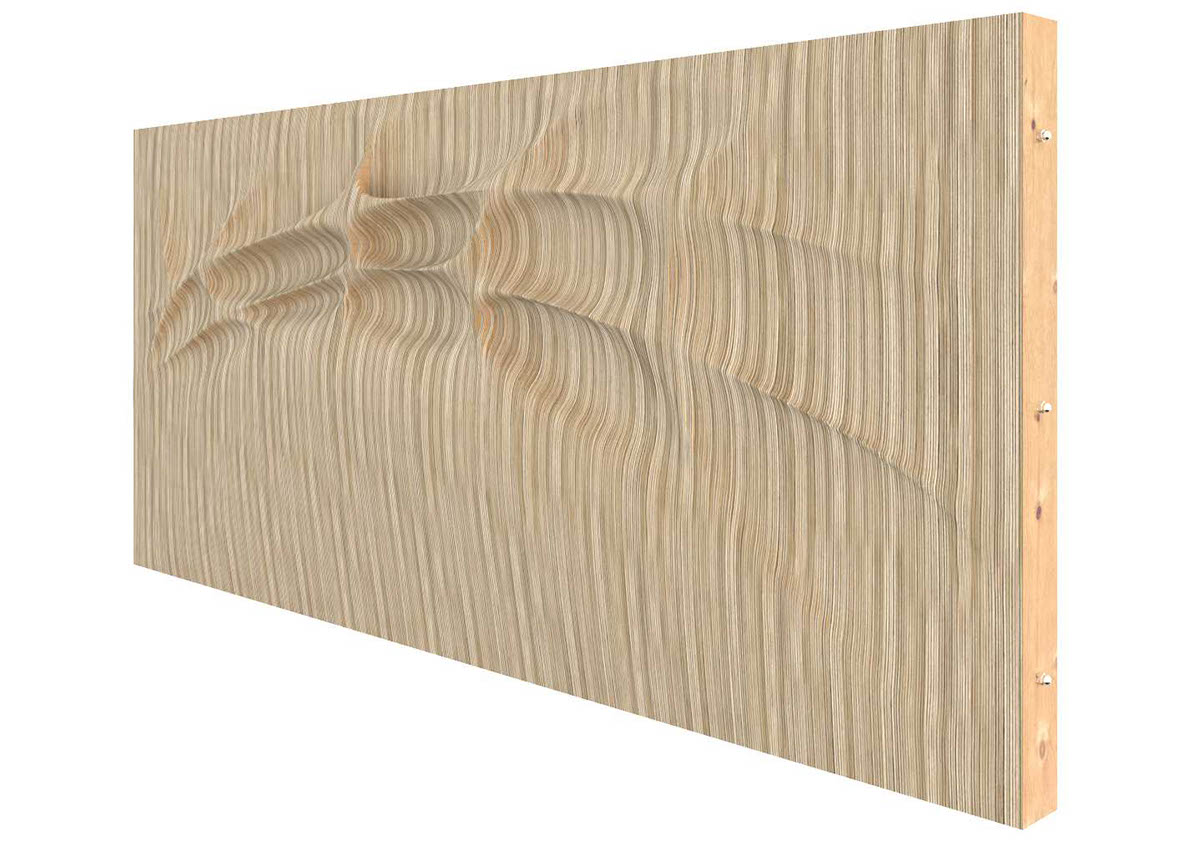 parametric plywood 3ds max 3d Models corona renderer PARAMETRICA wood concept 3D model Parametric panels Interior