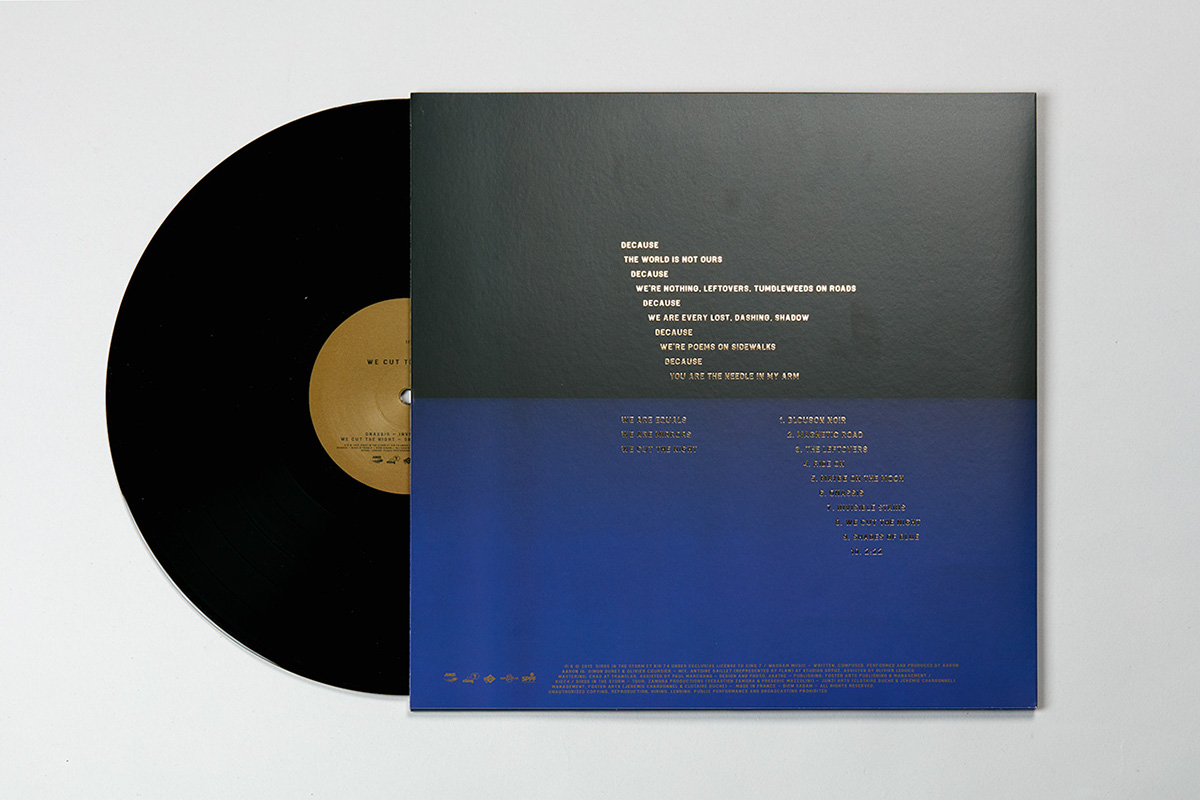 akatre akatre studio aaron Vinyl Cover album artwork gold blue black body duality