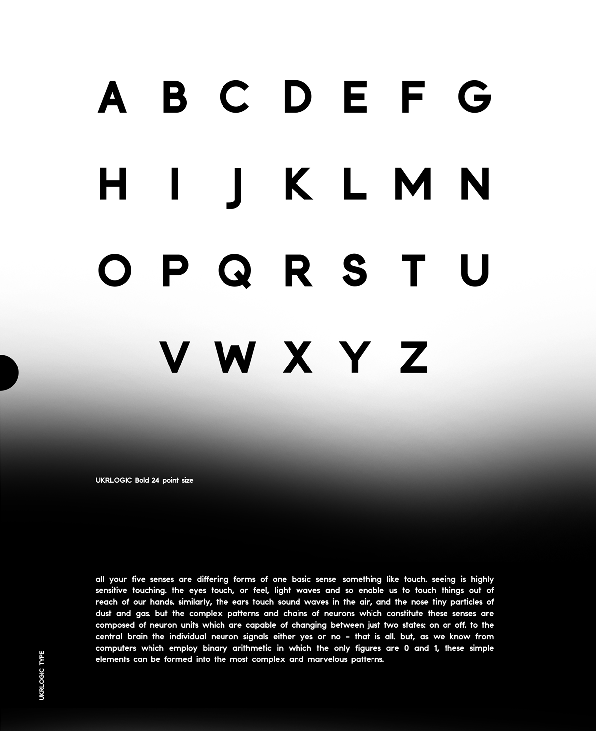 font Typeface ukrlogic grotesk sans serif geomertic gradient
