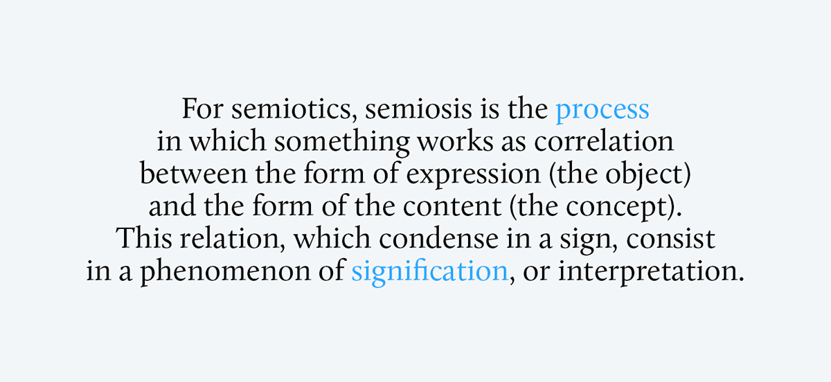 semiotics Semiosis Interpretation polimi Politecnico milano sign Pierce