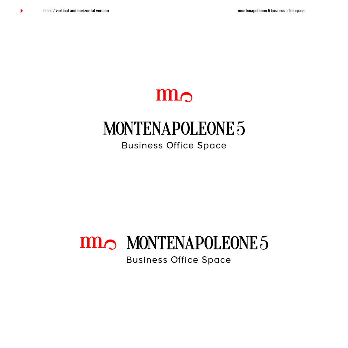 brand Corporate Identity visual identity montenapoleone5 business milan Italy Office business card