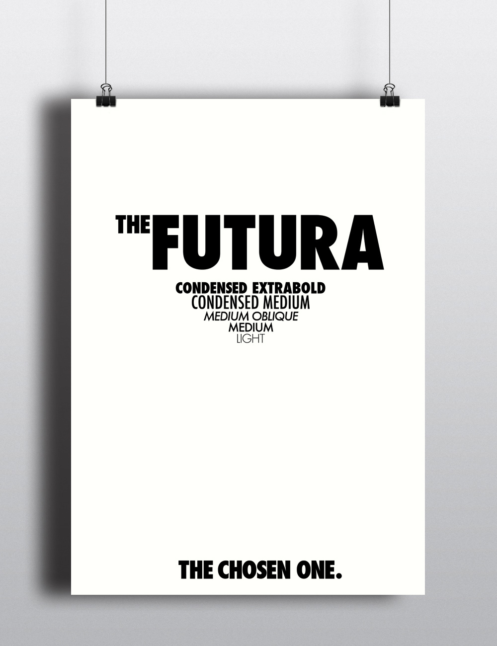 typo  poster series  futura  typeface  posters  Graphic