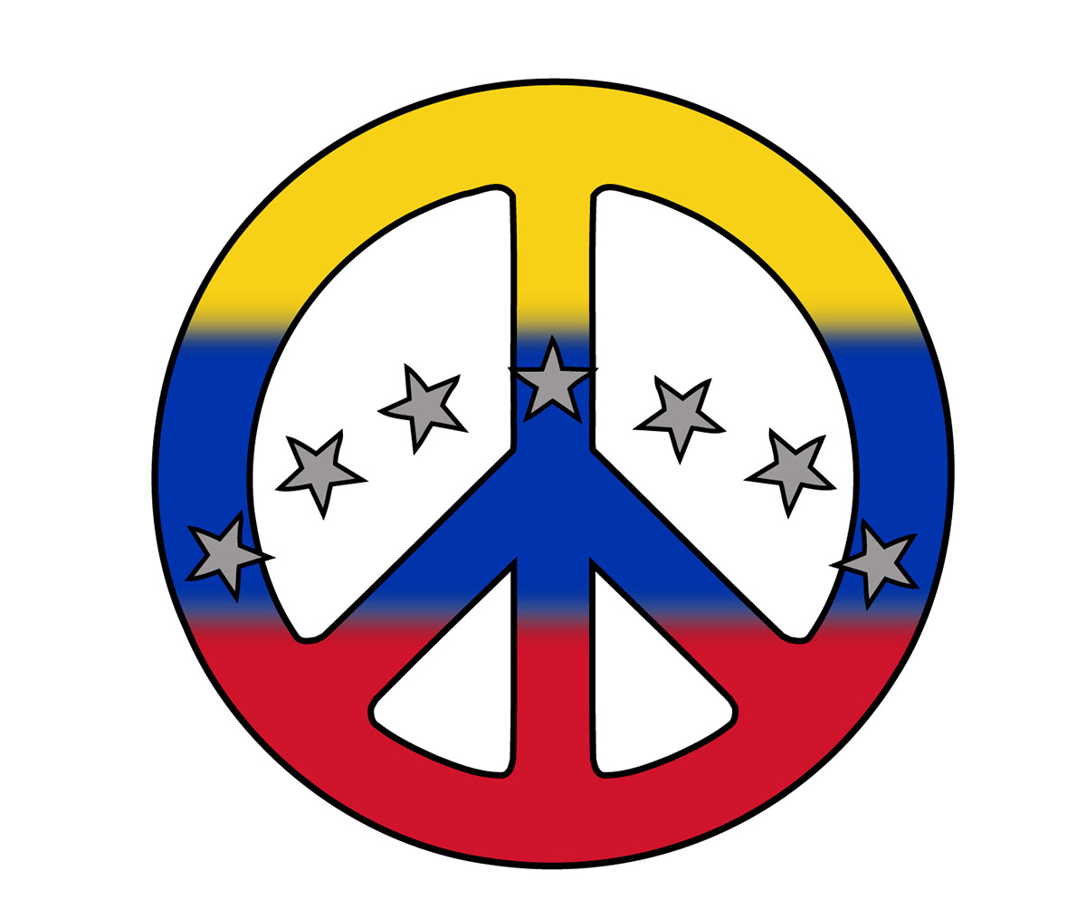 venzuela chavez peace nero cross New Age
