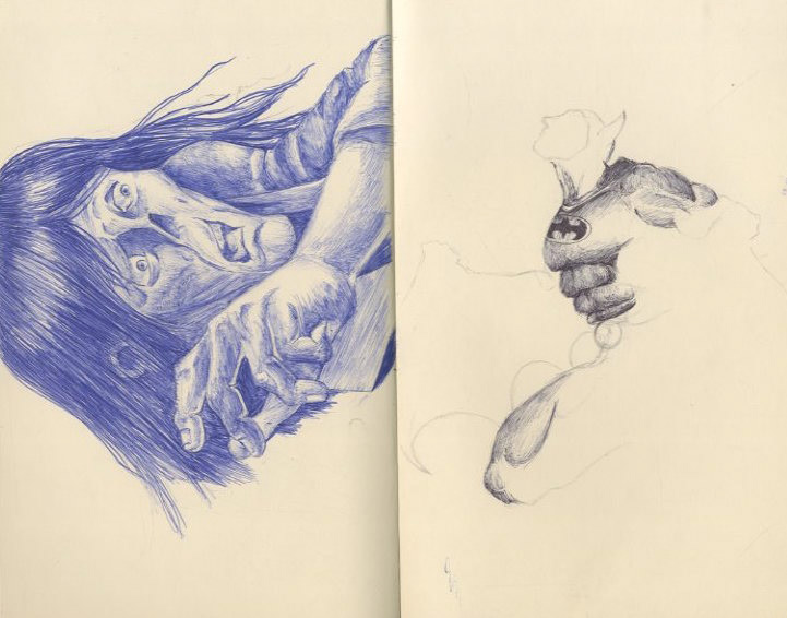 doodles sketches personal moleskine weird dreams