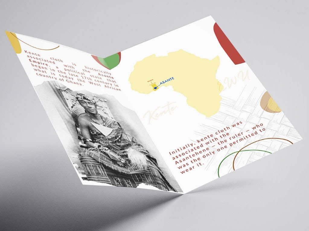 african textile brochure brochure design design ewu kente textile