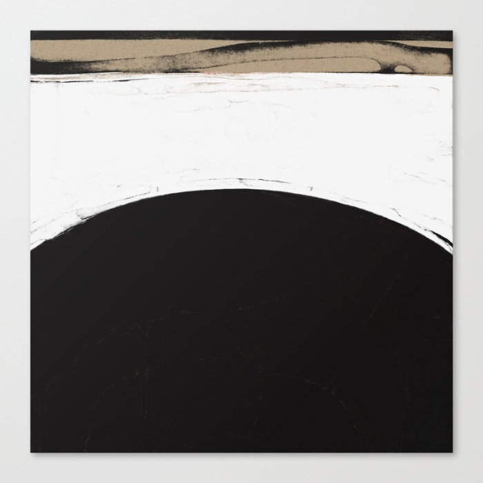 untitled canvas White black