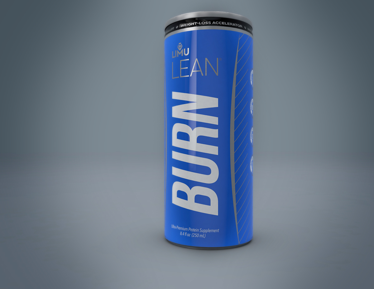 3D can Limu blue Render ILLUSTRATION  drink products 3D illustration Digital Art 