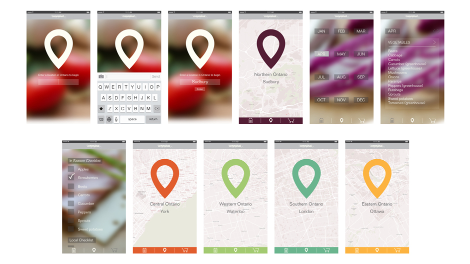 communal eat local eat locally Canadian custom type food photography Poster Design app app design mockups mokcup   infographic infographic poster info graphic design type illustration