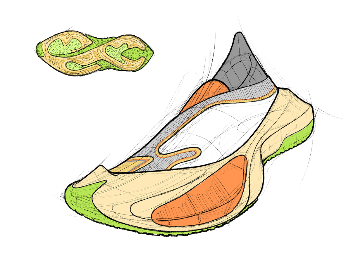 sketch Procreate footwear footwear design shoes adidas Nike