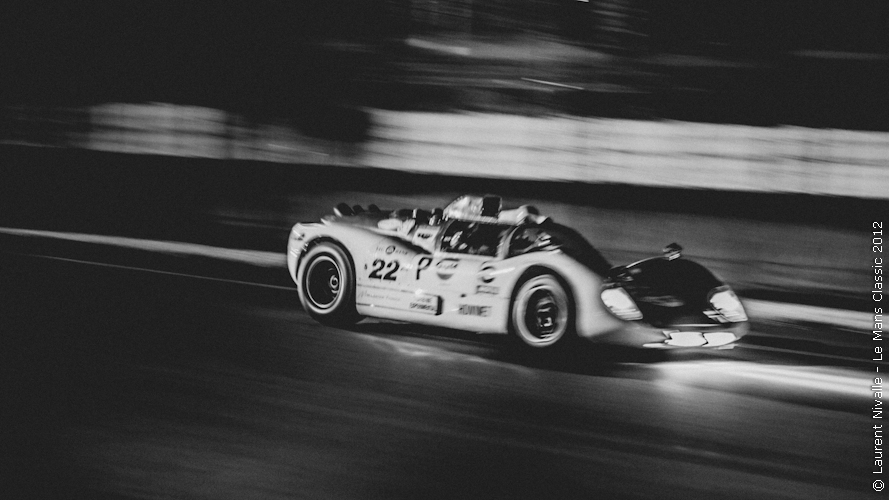 laurent nivalle LMC2012 le mans classic automotive   Classic Cars race black and white