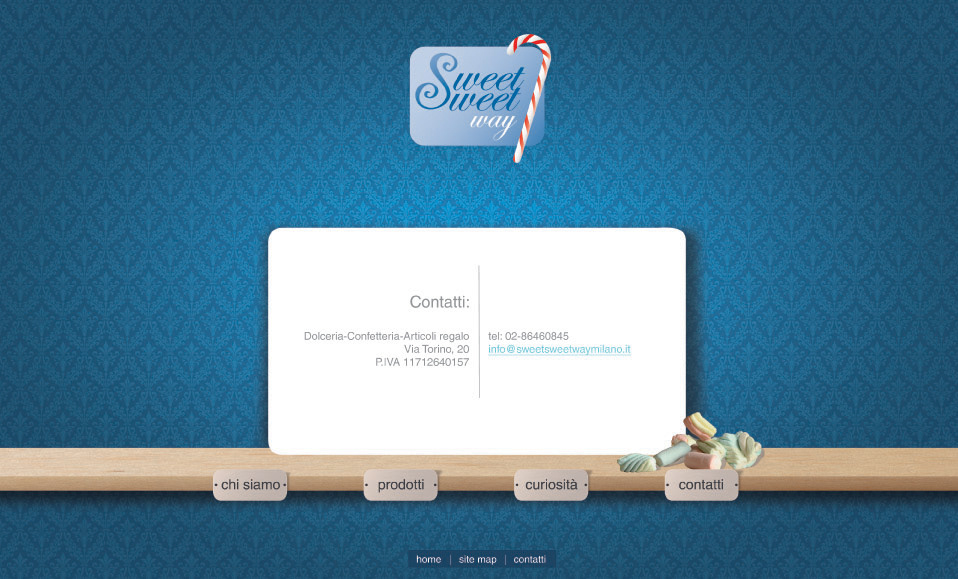 Candy sweet Webdesign damask
