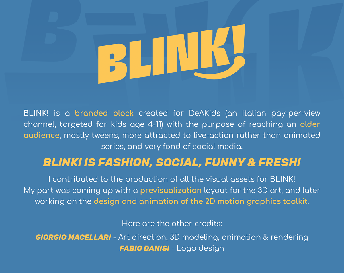 blink branded block deakids gen alpha logo animation motion design slider tv tweens visual image