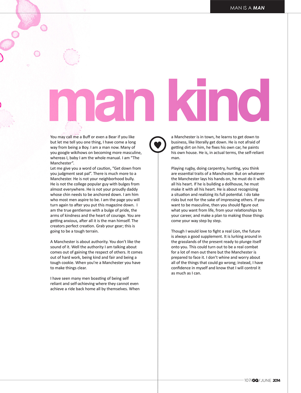 GQ mankind Mango Man-chester Man-date Hue-man Man-ager NIFT Delhi magazine man