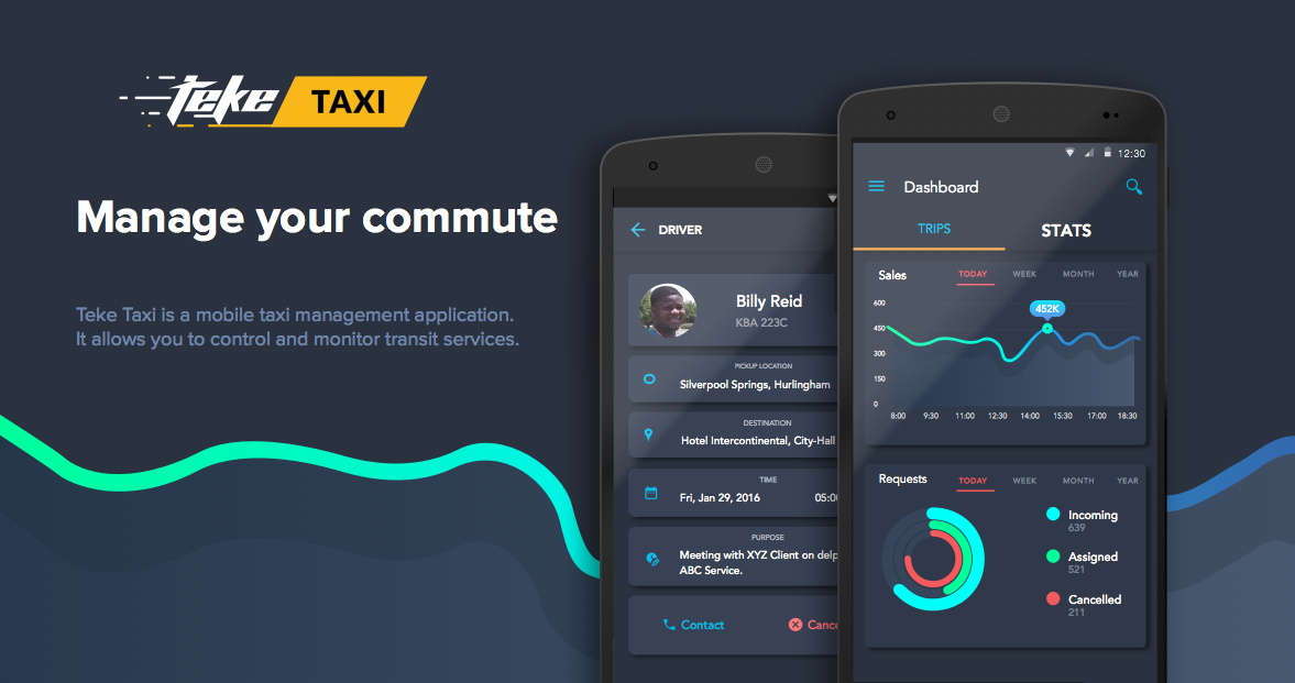 taxi android material design Android App