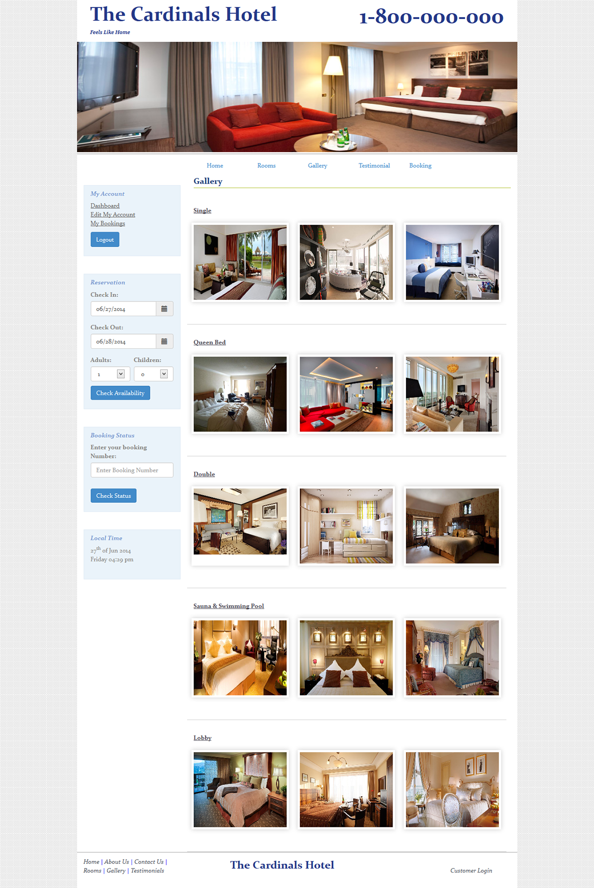 codeigniter Room Reservation Rooms Booking System html5 css3 JavaScript php mysql jquery AJAX