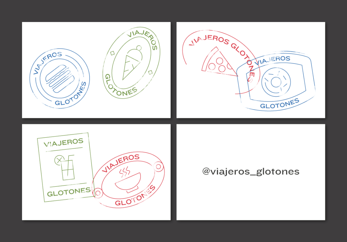 diseño branding  Logotipo barcelona viajerosglotones lacomastudio diseñografico identity icons stamp