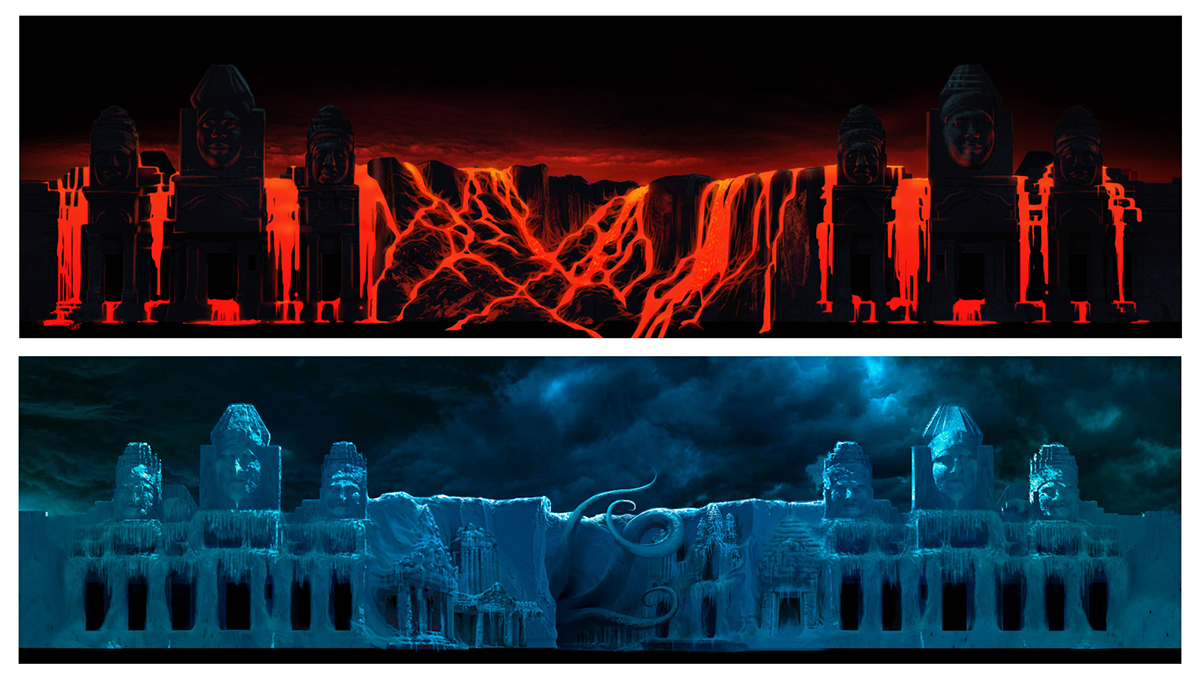 Tigerworld concept lava ice angkor