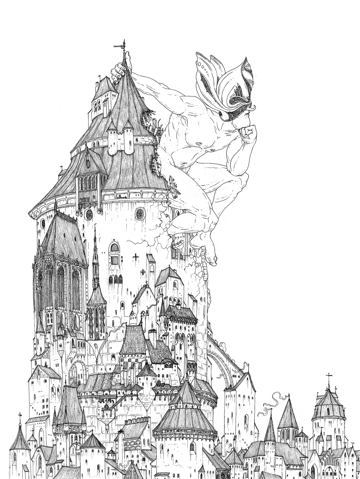 Adobe Portfolio tower taken giant fantasy medieval Castle