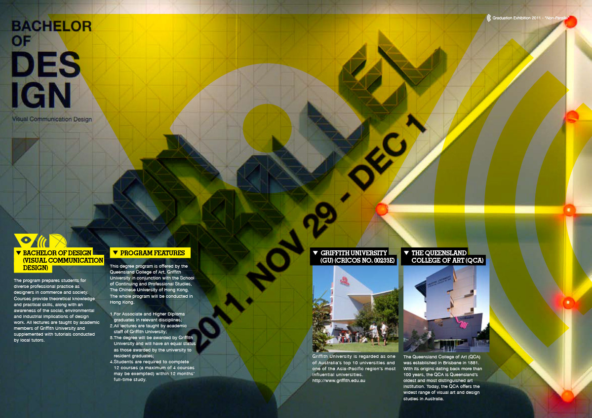 cuscs design graphic fact sheet leaflet Catalogue Handbills degree color yellow vcd