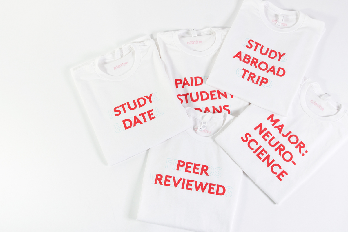 hidden message mailer t-shirt secret reveal red print design 