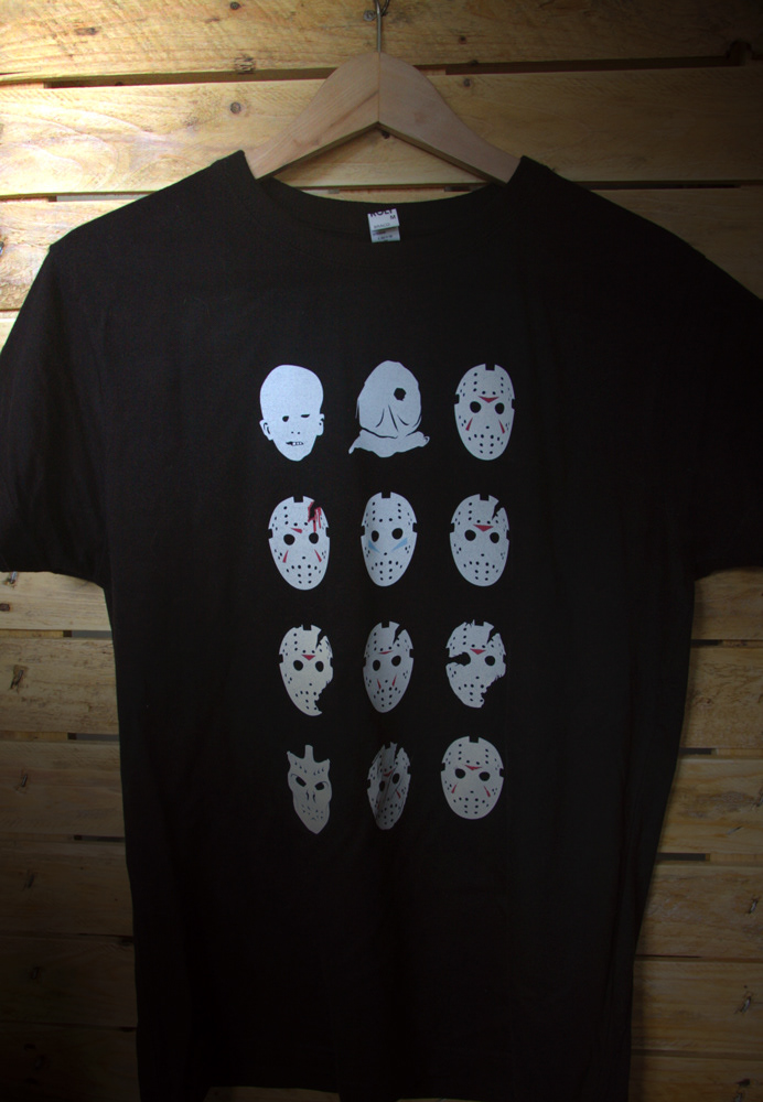 fridaythe13th jasonvoorhees slasher viernes13 tee tshirt camiseta Genre black horror hockeymask horrorfilms movietees movietshirts