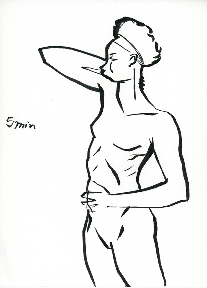 Figure Drawing female body anatomy study human