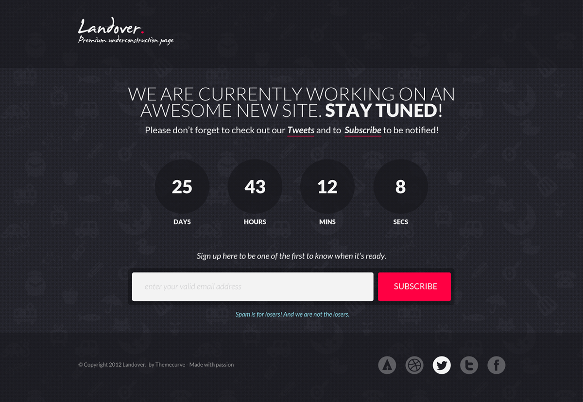  template Coming Soon coming soon template html5 Responsive  responsive template css3 count down timer submit form php under construction template under construction HTML dark