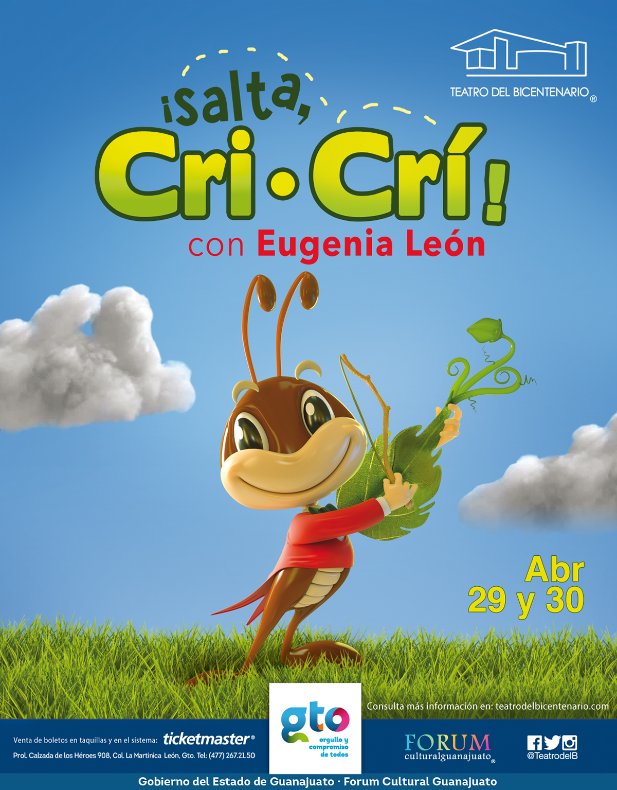 cartel diseño gráfico teatro del bicentenario Cri-cri
