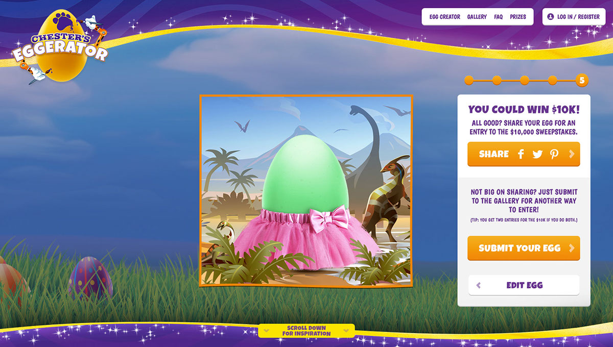 Cheetos egg Easter 3D cheetah canvas html5 design mobile Responsive photoshop compositing