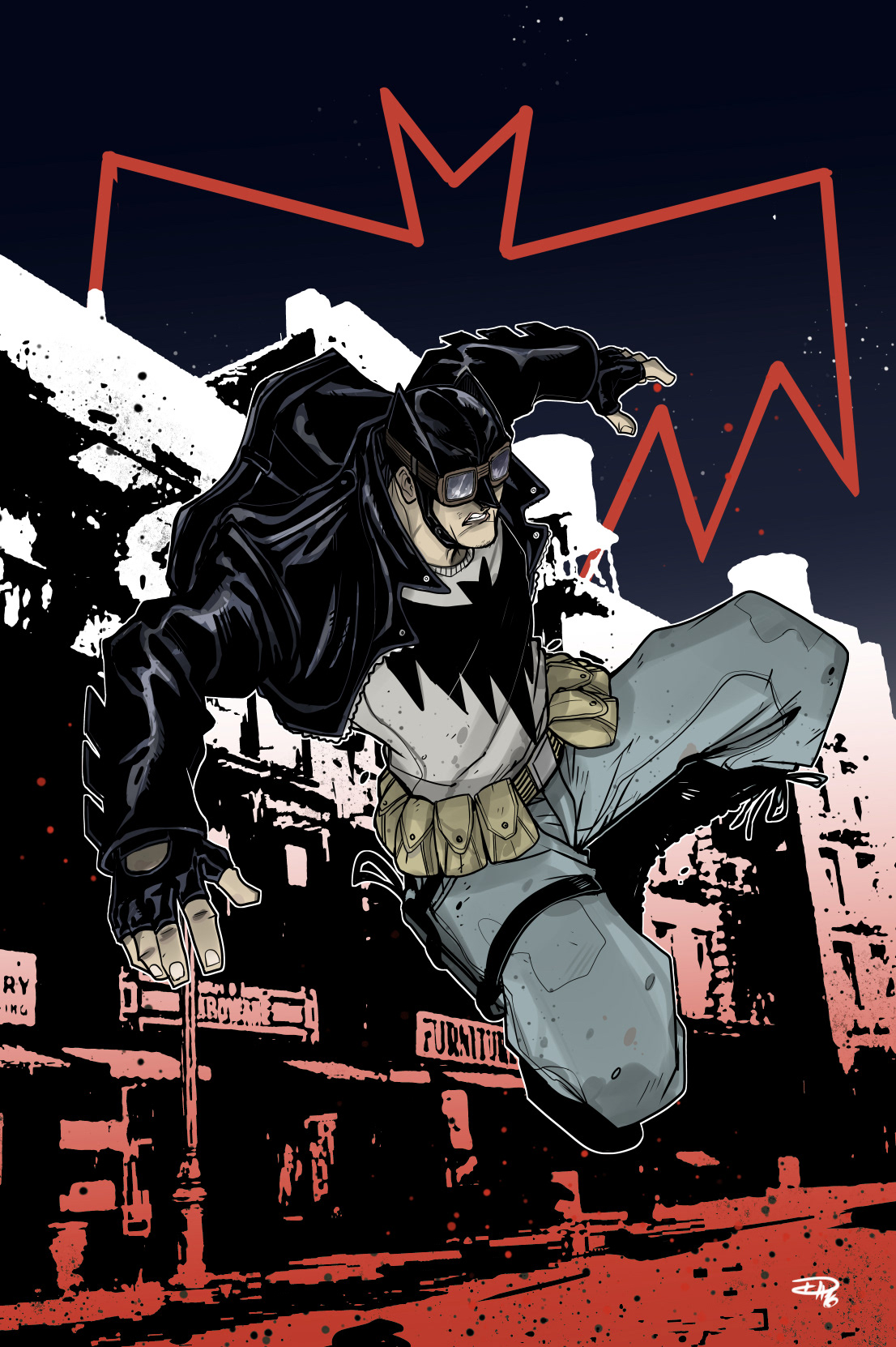 denismedri batman Rockabilly Dc Comics Denis Medri Batman Rockabilly re-design