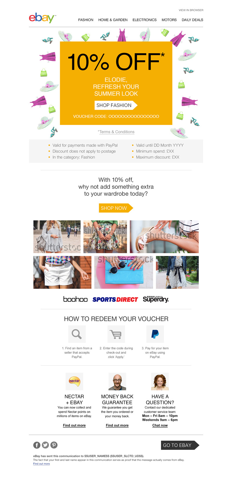 eBay digital design e-commerce design newsletter DM CRM Retail online agency Work  Email Web banner shop