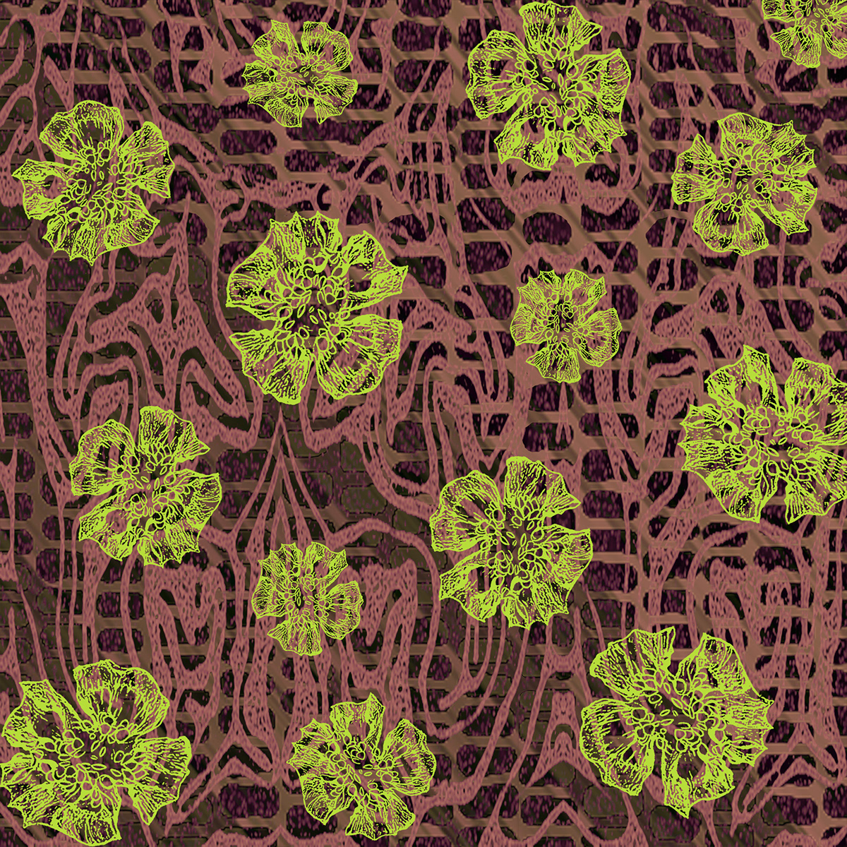 design textiledesign Patterns photoshop Illustrator Nature Digital Art  colorpalette   digitalprint